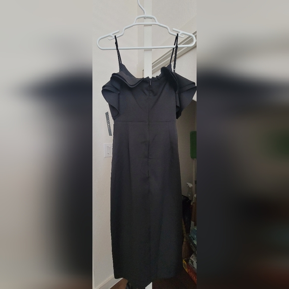 Lulus Off the Shoulder Black Dress - Picture 2 of 3